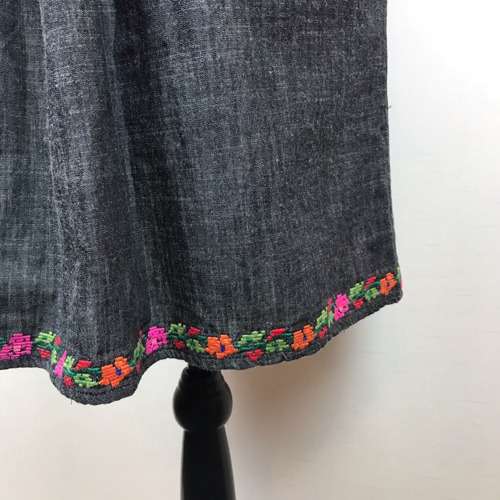 Free People Oaxaca Chambray Embroidered Dress - Picture 11 of 15